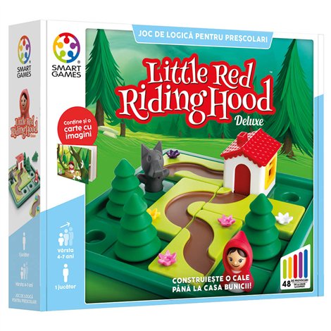 Smart Games - Little Red Riding Hood - Deluxe, joc de logica cu 48 de provocari, 4+ ani, editie lb. Romana - imagine 8